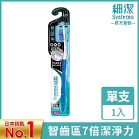 在飛比找Yahoo奇摩購物中心優惠-日本獅王LION 細潔無隱角牙刷 紳潔頭 (顏色隨機出貨)