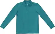 [Classroom Uniforms] Classroom Big Kids Boys' Uniform Long Sleeve Pique Polo
