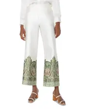 Liverpool Los Angeles Pull On Wide Leg Border Print Pants