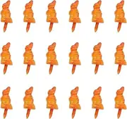 DIYEAH 50pcs Snowman Nose DIY Kit - Mini Plastic Carrot Nose for Christmas Crafts, Snowman Decorations - 3.5cm Orange