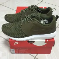 在飛比找蝦皮購物優惠-Nike roshe flyknit 軍綠 編織 