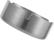 BUGUUYO Stainless Steel Smoke Ashtray Smokeless Desktop Ashtray for Home Office Modern Outdoor Ash Tray Versatile Silver Stylish and Functional Decor
