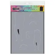 Dylusions A Day at the Races Couture Stencil & Mask 7pc