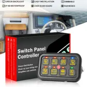 RGB 8 Gang Switch Panel Wireless LED Light Bar Relay System Marine Boat SUV 12V (for: Subaru)