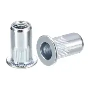 M5 Rivet Nuts, 50pcs Zinc Plated Carbon Steel Knurled Threaded Insert Nuts