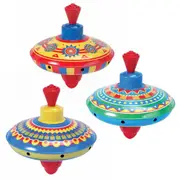 Schylling Mini Tin Tops 5.5cm Sensory/Fidget Spinning Kids Toy Assorted 3y+