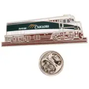 Amtrak Collector Edition Cascades NPCU Diecast Enamel Nickel Lapel Hat Pin Train