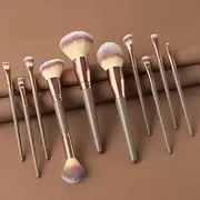 Violeta - Set: Makeup Brush Set of 10 - Black & Gold - One Size