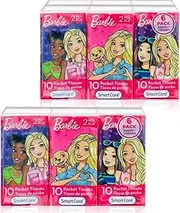Barbie - Two 6 Packs - 10 2-ply Pocket Tissues