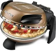 [G3 Ferrari] G10006 Pizza Extremely Pleasure, Oven Pizza, 1200 W, 400 °C, Rock Fireproof (Diameter 31 cm), Timer 5 Inches, Cookbook Included, Copper