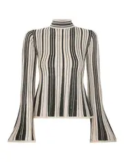 [ZIMMERMANN] Illustration Metallic Knit Top