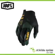 100% Itrack Youth Bike Cycling Gloves Sentinel - Black