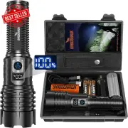 LED Torch Rechargeable 30000 Lumen XHM77.2 Tactical Flashlight Waterproof Gift