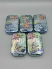 Pokemon 2019 Kanto Friends Sealed Mini Tins Set of 5