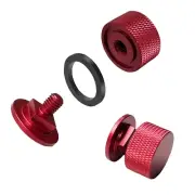 Welding Hood (Pipeliner) Helmet Fasteners Aluminum, Red