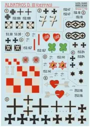 Print Scale 72-525 1:72 Decal for Albatros D.III (OEFAG)