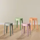Round Stool Stacking Stool Simple Shoes Change Stool Easy to Move Dining Table