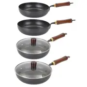 Iron Wok Non Coated for Electric Induction Gas Stoves Cooking Tool Non Stick