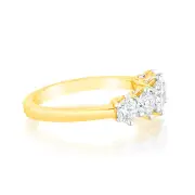 Luminesce Lab Grown 1.5 Carat Diamond Dress Ring in 9ct Yellow Gold, P
