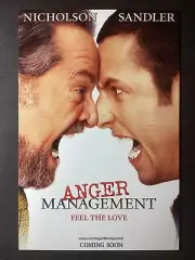 MOVIE/ FILM POSTCARD, Anger Management…Jack Nicholson, Adam Sandler, 2003