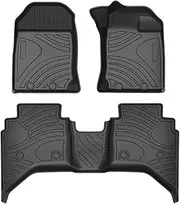Compatible for Isuzu DMAX Custom Car All-Weather TPO Car Floor Mat Right Hand RHD LHD Isuzu DMAX Waterproof Car Floor Mat DMAX Car Mat(4door LHD 2015-2019)