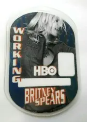 Britney Spears Backstage Pass Reflective Photo Dream in a Dream Tour 2001 Perri