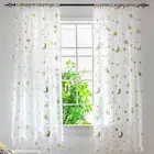 Translucent Sheer Curtains Window Drapes Window Curtains Home Decoration