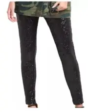 Gap Black Sequin Ankle Pants Size Large NWT