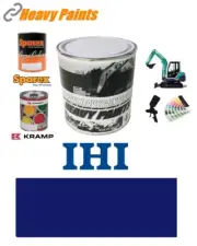 IHI Counterweight Blue Digger Paint Excavator Enamel Paint 1 Litre Tin