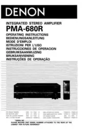 Denon PMA-680R Amplifier Owners Manual
