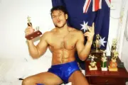 [K055] Handsome Man Cute Male Model Showing Off Body Physique Art Photography