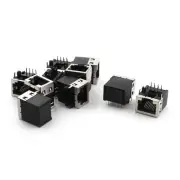 10PCS 8 Position RJ45 8P8C PCB Mount Jack Socket Port 18mm for LAN Network