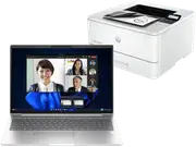 HP EliteBook 660 16 inch G11 Business Laptop, Silver + HP LaserJet Pro 4001dn Printer