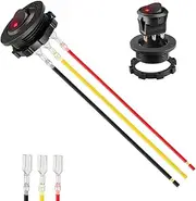 On and Off Switches - 12V Low Voltage Switches | RV Electronics with Pre-Wired Leads, Red Led Lighted on Off Interior Accessories for RV Ship