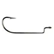 KVD by Mustad Offset SP Hook, Size 3/0, Pack of 5, #39121-BN, Black Nickel