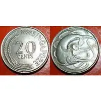 在飛比找蝦皮購物優惠-【全球硬幣】新加坡 1980 20 CENTS 20分 SI