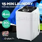2 In 1 Mini Portable 4.6KG Washing Machine Camping Spin Dry Wash spin dry Black