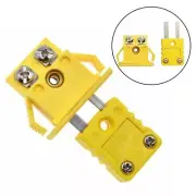 K Type Set Thermocouple Miniature Socket + Panel Mount Alloy Connector