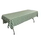 LA Linen Polyester Gingham Checkered Rectangular Tablecloth - 60 x 108 in.