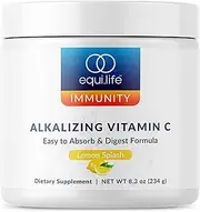EquiLife - Alkalizing Vitamin C, Powdered Immune-Boosting Daily Supplement, Rich in Calcium & Magnesium, Boosts Metabolism, Promotes Joint, Skin, & Muscle Health, Easy-to-Use (8.3 oz)