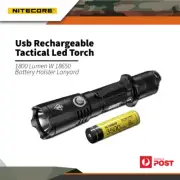Nitecore Mh25gts 1800 Lumen Usb Rechargeable Led Torch W Battery Holster Lanyard