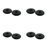4 x 2pc Wiltshire Kitchen/Bathroom Standard Sink Drain Plug Stopper 52mm Black