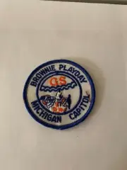 Girl Scouts Brownie Playday Michigan Capitol Clown Patch Iron On Sew On