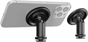 Portable Magnetic Phone Mount Phone Holder Magnetic Phone Tripod Mount Quick Release with Cold Shoe Adapter Base Replacement for 15/14/13/12 Series Phones