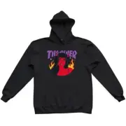 Thrasher Roja Black Hoodie