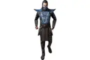 Mortal Kombat Unisex Adult Zero Costume (Black/Blue) (XL)