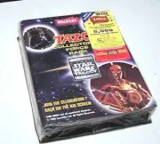 Vintage 1996 Star Wars British TAZOS Album/Force Pack w Force Card-SEALED!