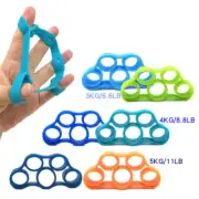 Hand Fingers Strength Exerciser Trainer Strengthener Grip Resistance Band new.LI