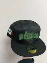 Mexico Script Baseball Eagle Black Camo 59FIFTY Men's Fitted New Era Hat Cap