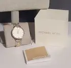 Michael Kors Pyper Three Hand Two Tone Alloy Metal Womens Watch Model MK4667